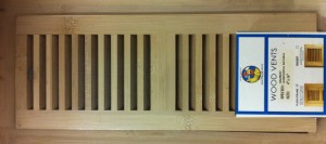 Bamboo vent cover - natural finish picture