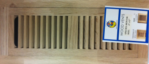 Red Oak vent cover - flush