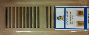 White Oak Vent Cover - Insert Style